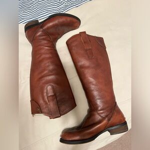 •Brown Leather Boots•